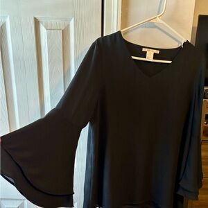 Chic Black V-Neck Blouse by A New Day